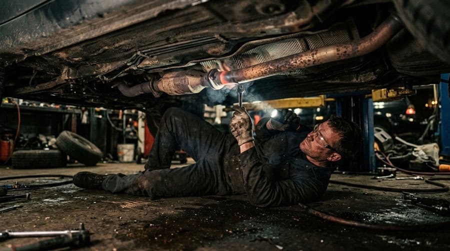 Что делать, когда гремит выхлопная система