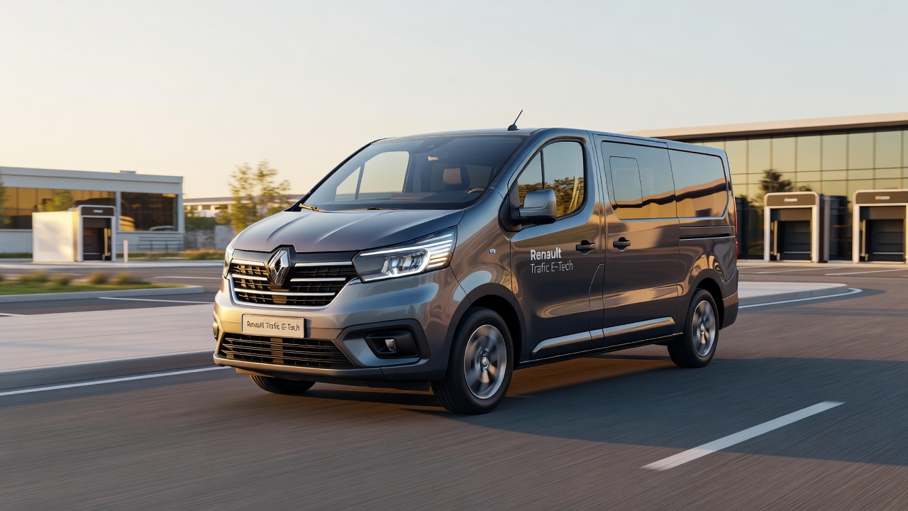 Renault Trafic E-Tech 2026: электрофургон с запасом хода 450 км
